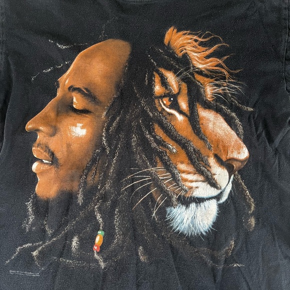 Vintage 2005 Bob Marley Lion T-Shirt - Picture 2 of 5